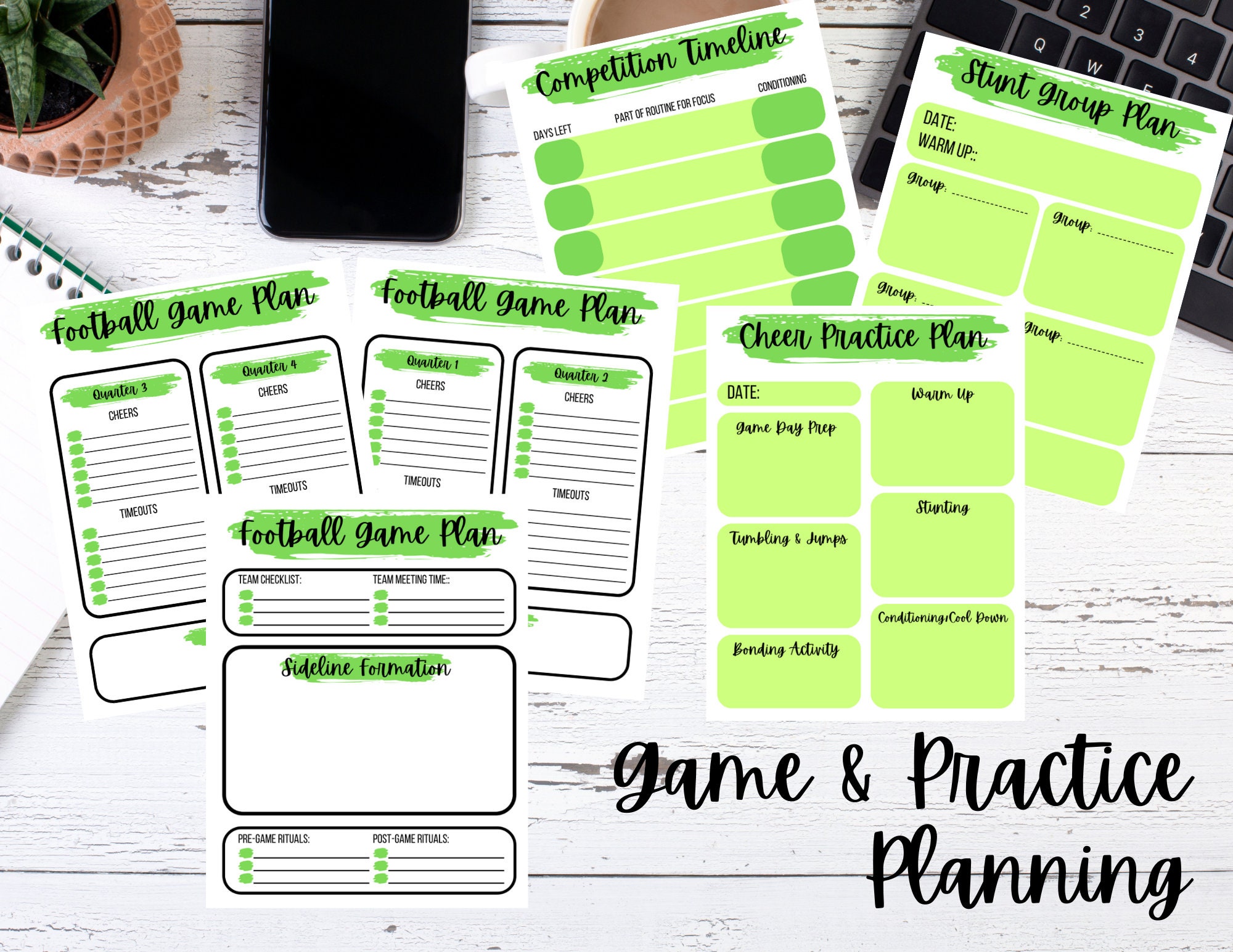 Complete Cheer Coach Printable Planner - Etsy