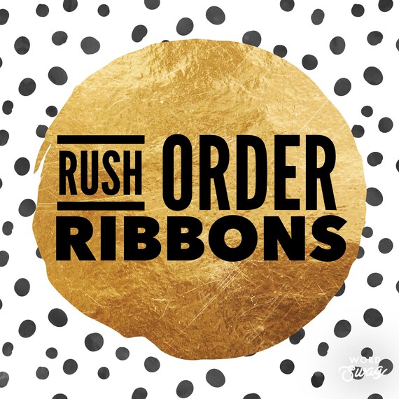 RUSH ORDER for Award Ribbons Etsy