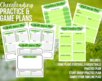 Cheerleading Übungs- & Spielpläne für Trainer - Grün