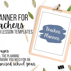 Teacher Planner & Lesson Plan Templates