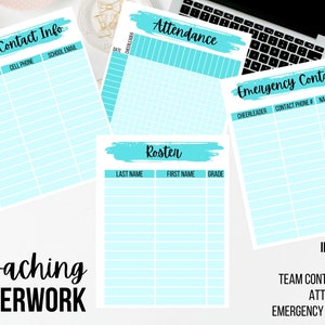 Coaching Paperwork Bundle - Teal