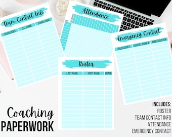 Coaching Papierkram Bundle - Petrol