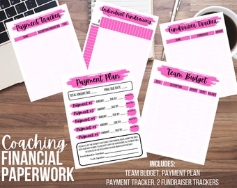 Coaching Finanzpapiere Bundle - Pink