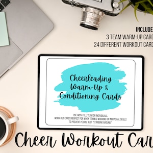 Cheerleading Warm-Up and Workout Cards