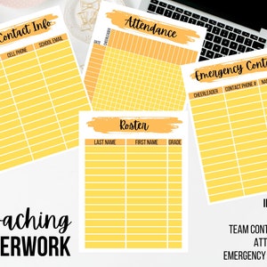 Coaching Paperwork Bundle - Orange