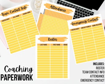 Coaching Papierkram Bundle - Orange