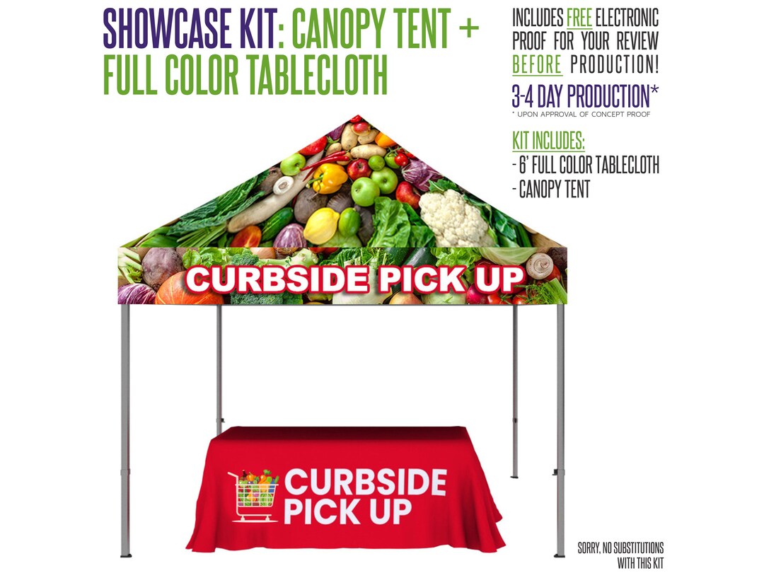Showcase Kit Package - 10ft Event Tent + 6ft Tablecloth - Etsy
