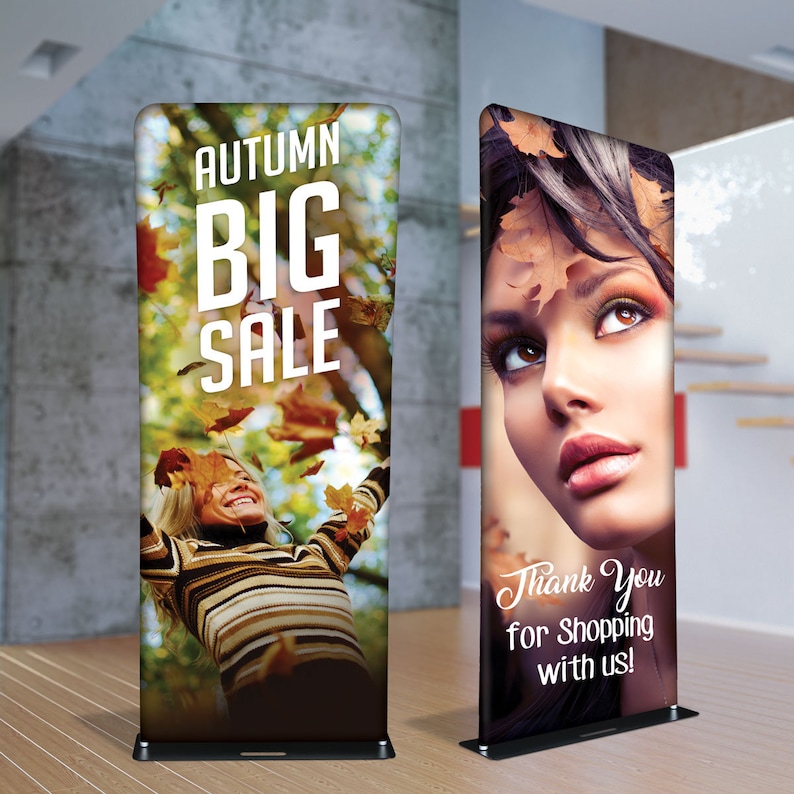 Full Color Custom Tension Fabric Tube Frame Banner Double Etsy