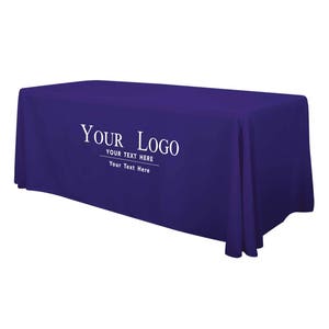 Your Logo Custom Tablecloth With Logo and Fabric Color Options image 2