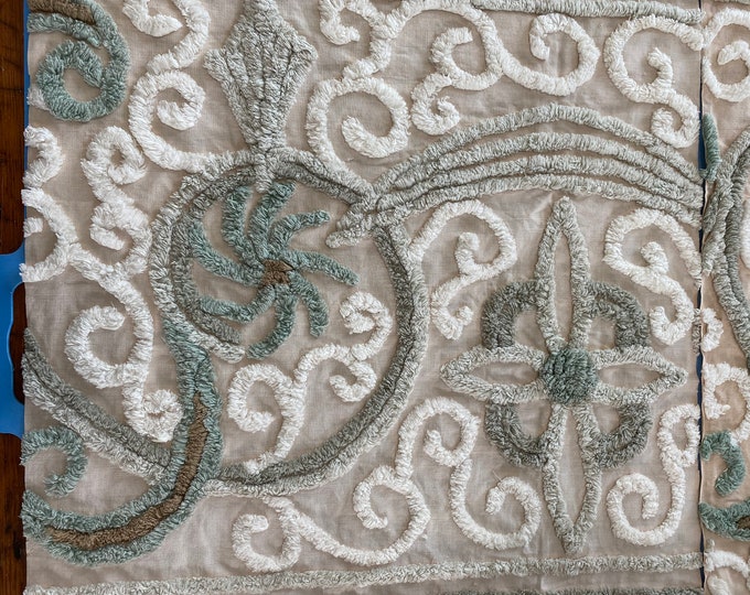 English Candlewick Vintage CHENILLE BEDSPREAD 2 Pieces Etsy