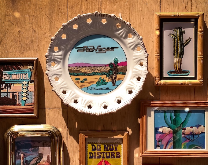 1995 Las Vegas Space Age Plate by Western Supply, found by Willabird Designs Vintage Finds