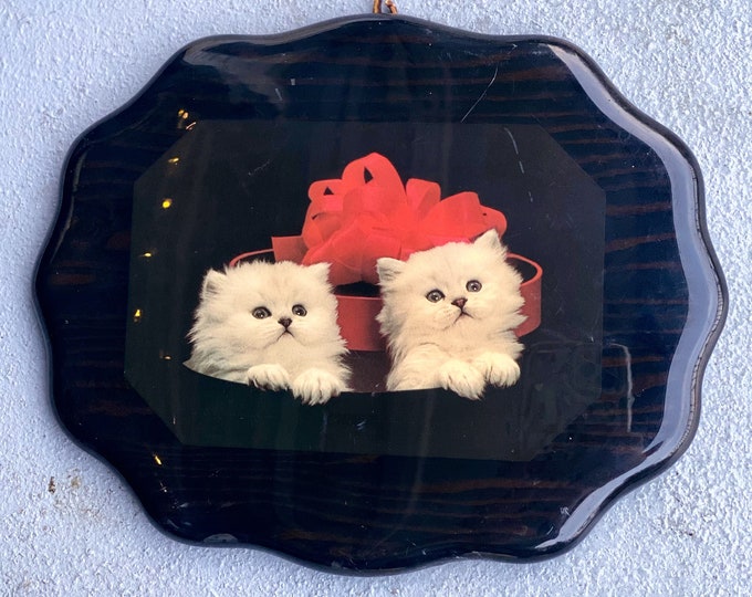 Vintage Dencraft Cat Wall Plaque found by Willabird Designs Vintage Finds