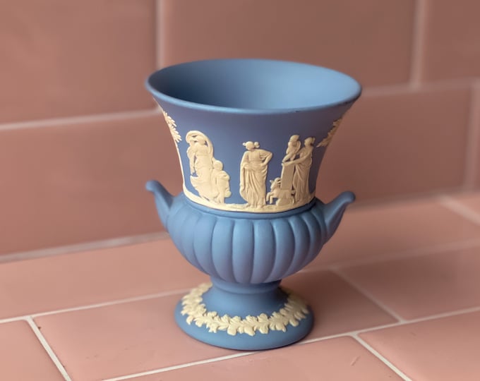 Wedgwood Jasperware Urn Vase found by Willabird Designs Vintage Finds