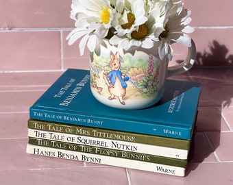 Vintage Beatrix Potter Books & Cup found by Willabird Designs Vintage Finds