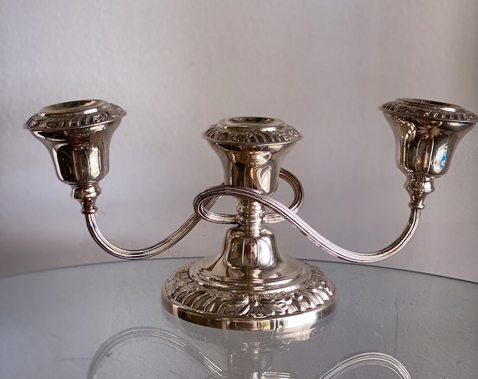 Antique Twisted Silver Candelabras found by Willabird Designs Vintage Finds