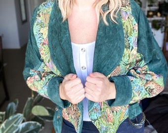 Vintage The Leather Ranch Safari Bomber found by Willabird Designs Vintage Finds