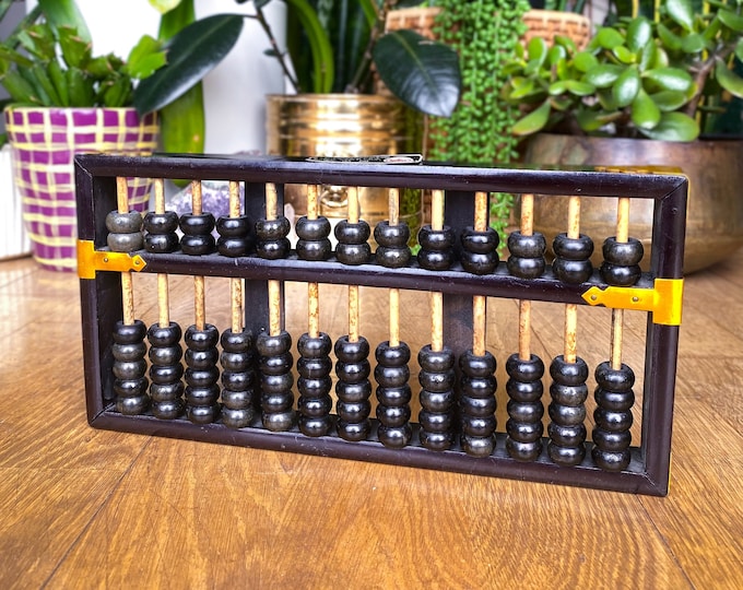 1950’s Chinese Abacus by Lotus Flower Brand found by Willabird Designs Vintage Finds