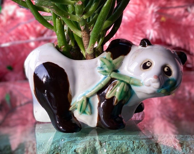 Vintage Panda Planter found by Willabird Designs Vintage Finds