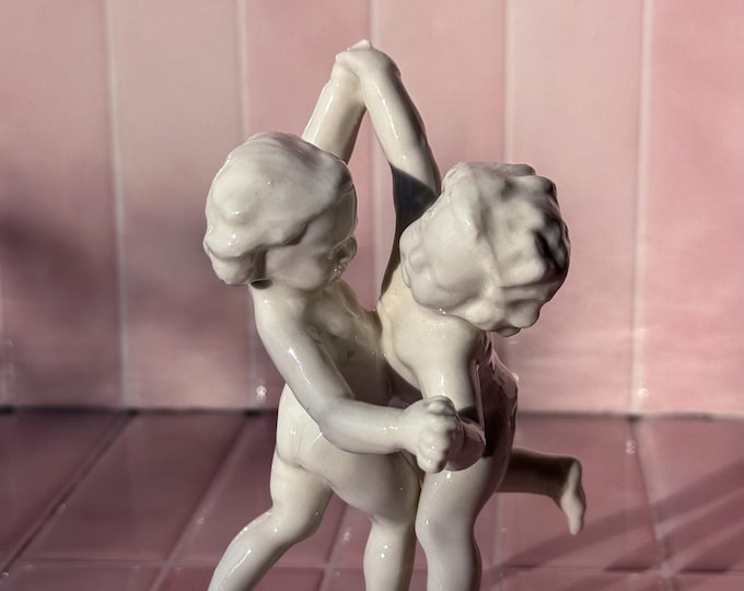 Antique Porcelain Hulschenreuther Cherubs found by Willabird Designs Vintage Finds