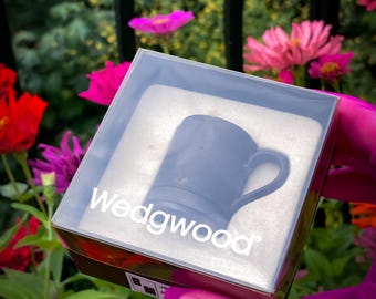 Vintage Wedgwood Black Basalt Jasperware Mini Tankard, 1960s