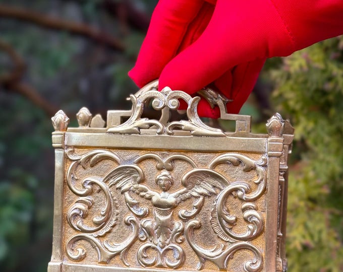 Antique Brass Angel Organizer found by Willabird Designs Vintage Finds