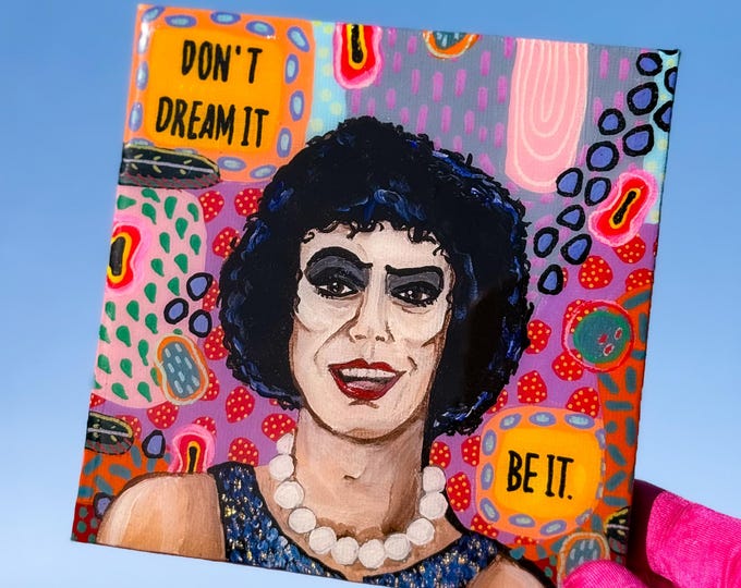FrankNFurter Rocky Horror Picture Show Resin Painting, Willabird Designs