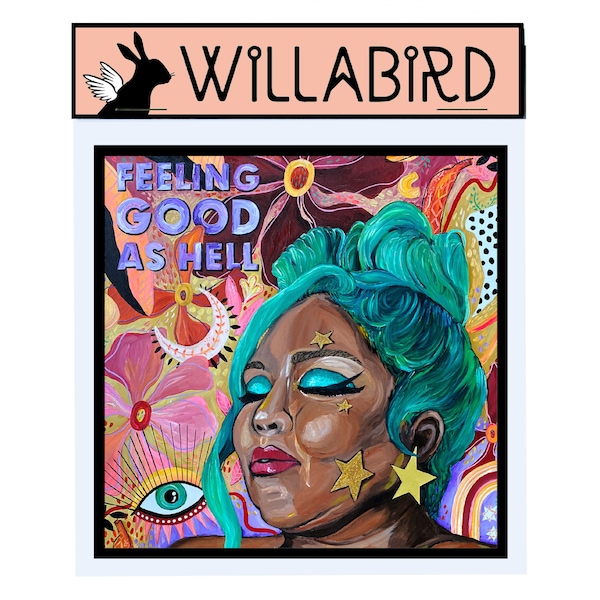 Lizzo Magnet by Willabird Designs Artist Amber Petersen. Feeling Good as Hell