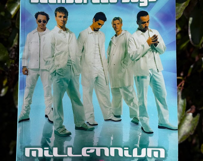 1999 Backstreet Boys Millennium Sheet Music Book found by Willabird Designs Vintage Finds