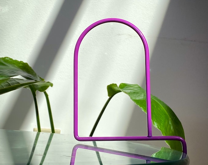 1960’s Kajsa & Nils Purple Arch Nisse Bookends, Made in Denmark, found by Willabird Designs Vintage Finds