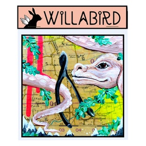 Luck Dragon Magnet by Willabird Designs Artist Amber Petersen. Falkor, The Neverending Story