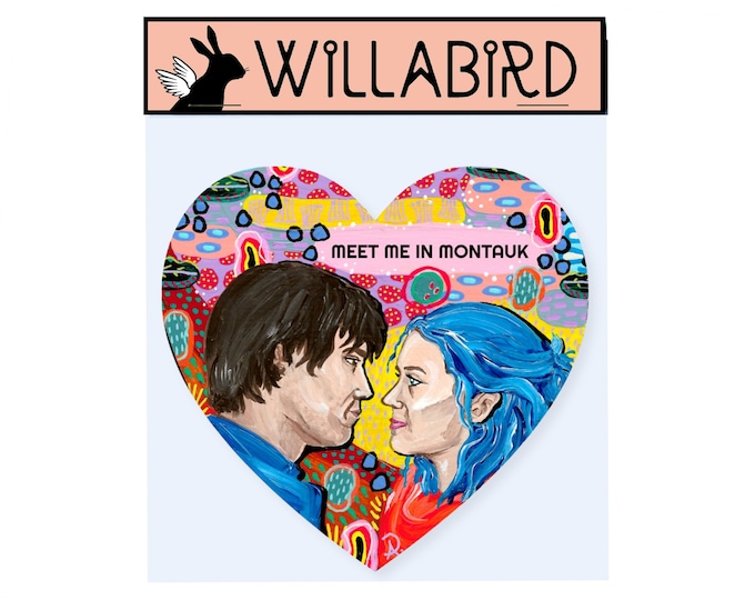 Eternal Sunshine of the Spotless Mind Magnet by Willabird Designs Artist Amber Petersen. Jim Carrey & Kate Winslet, meet me in Montauk