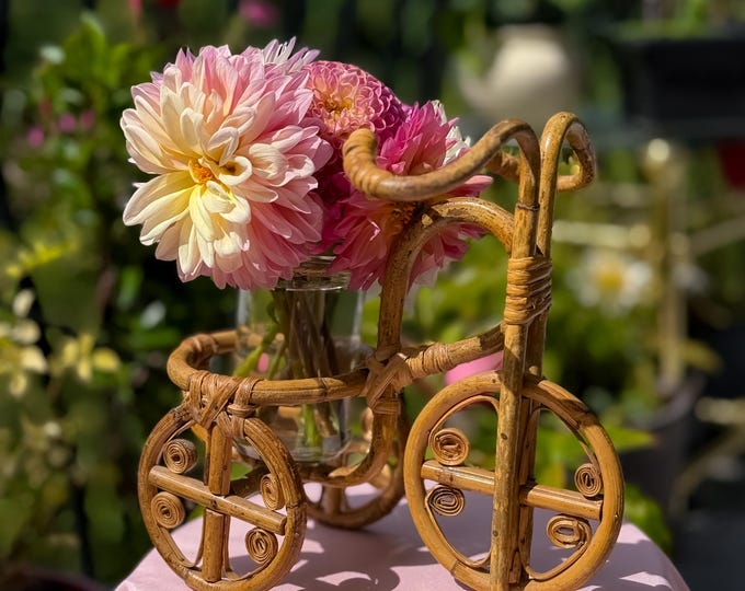 Vintage Bamboo Cart Plant Stand found by Willabird Designs Vintage Finds