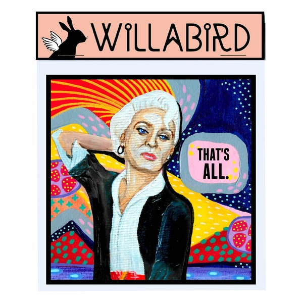 The Devil Wears Prada Magnet by Willabird Designs Artist Amber Petersen. Meryl Streep as Miranda Priestly