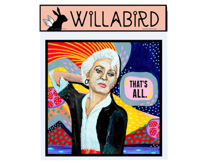 The Devil Wears Prada Magnet by Willabird Designs Artist Amber Petersen. Meryl Streep as Miranda Priestly