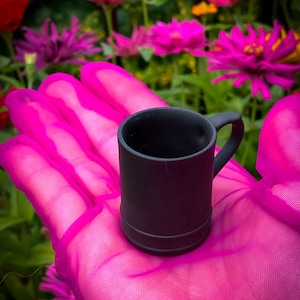Vintage 1960&#39;s Wedgwood Jasperware Mini Tankard in Rare Black Basalt, found by Willabird Designs Vintage Finds