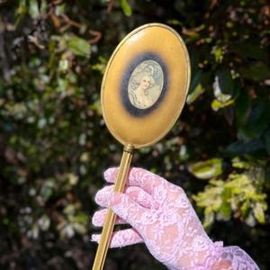 Marie Antoinette Vanity Hand Mirror found by Willabird Designs Vintage Finds