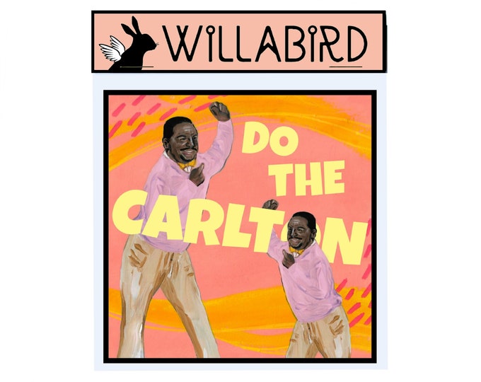 Carlton Dance Magnet by Willabird Designs Artist Amber Petersen. Alfonso Ribeiro as Carlton Banks in Fresh Prince of Bel Air