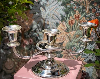 Antique Twisted Silver Candelabras found by Willabird Designs Vintage Finds