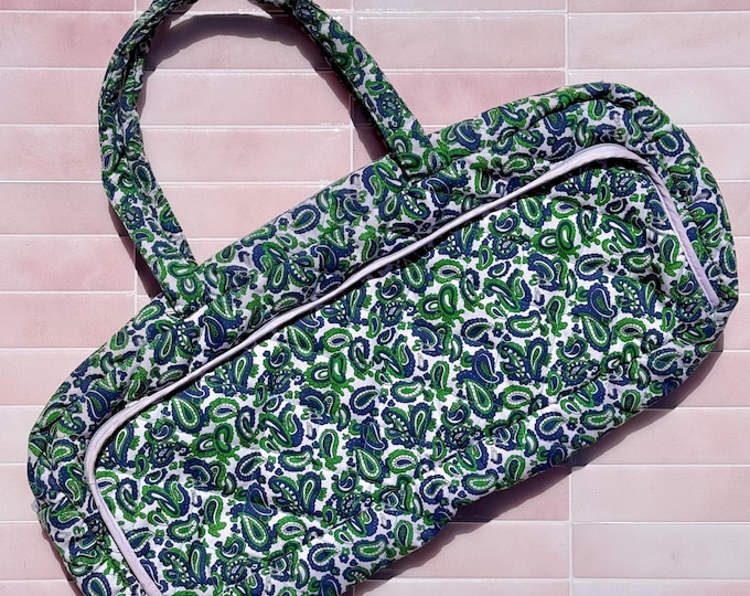 1960's Quilted Paisley Bag found by Willabird Designs Vintage Finds