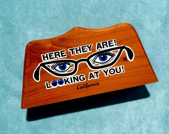 Mid Century Wooden Glasses Stand found by Willabird Designs Vintage Finds