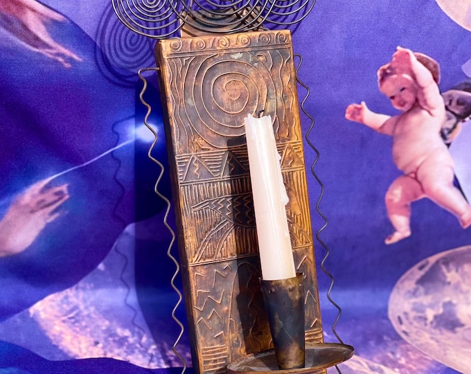 Vintage Copper Whimsigoth Sconce found by Willabird Designs Vintage Finds