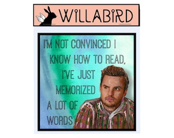 Nick Miller Magnet - New Girl TV Show Art by Willabird Designs