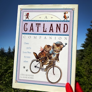 A Catland Companion 1991 hardcover book by John Silvester & Anne Mobbs, found by Willabird Designs Vintage Finds