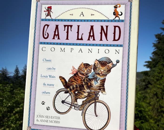 A Catland Companion 1991 hardcover book by John Silvester & Anne Mobbs, found by Willabird Designs Vintage Finds