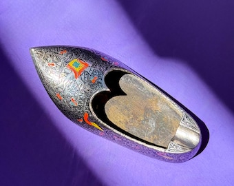 Cendrier vintage bohème en forme de chaussure, trouvé par Willabird Designs (Vintage Finds)