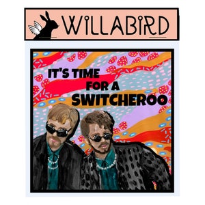 Justin Timberlake Andy Samberg Magnet, SNL Art by Willabird