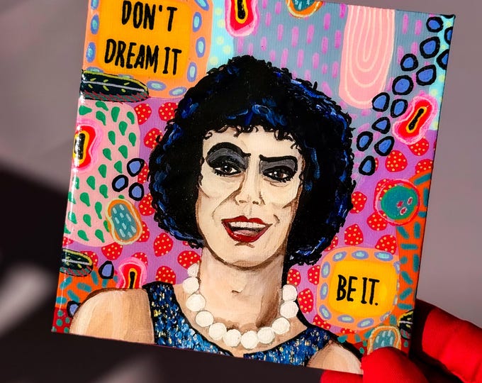 FrankNFurter Rocky Horror Picture Show Resin Painting, Willabird Designs