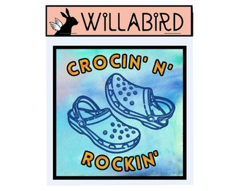 Crocin' N' Rockin' Magnet by Willabird Designs Artist Amber Petersen