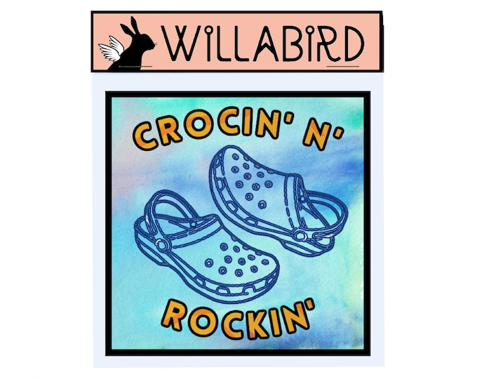 Crocin' N' Rockin' Magnet by Willabird Designs Artist Amber Petersen