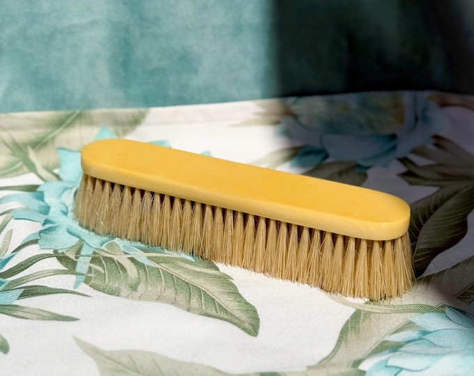 Antique French celluloid ivory brush found by Willabird Designs Vintage Finds